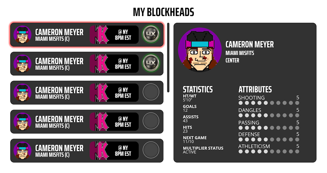 The My Blockheads Page